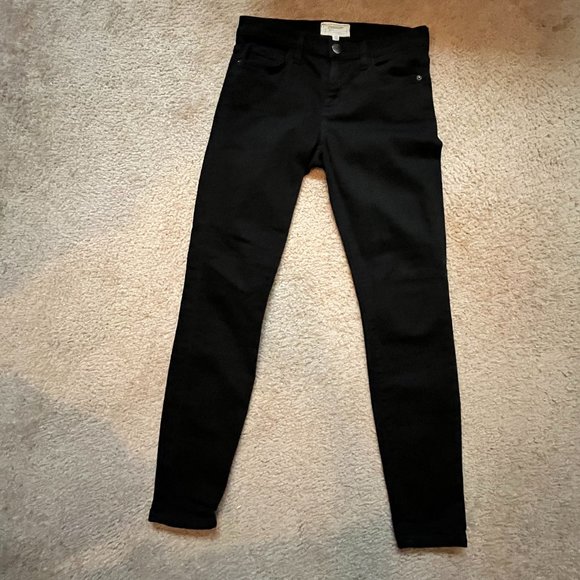 NWOT Current/Elliott The Stiletto Jet Black Jeans 27 - Picture 2 of 9
